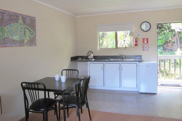 Kitchenette and bathroom